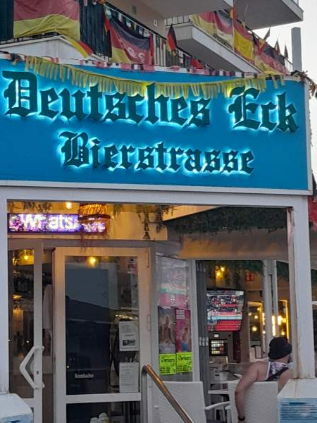 Lokal Deutsches Eck, Bierstra�e, Playa de Palma / Mallorca