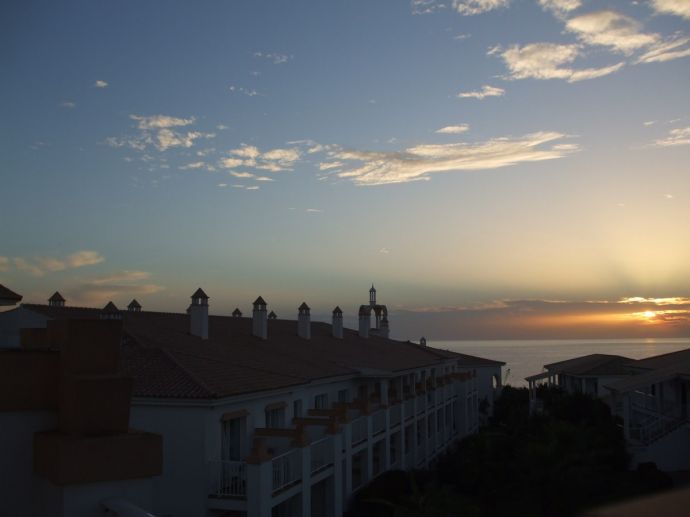 RIU Chiclana, Sonnenuntergang von unserem Balkon aus