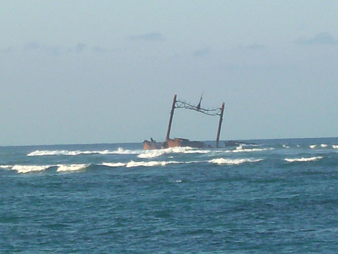 Riu Taino, Schiffswrack vor der Küste Riu Taino, Schiffswrack vor der Küste