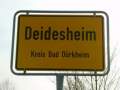 Deidesheim, Deutsche Weinstrasse, Ort 28, Ortsschild.