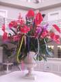 Blumenschmuck in der Lobby zum Dia de Canarias