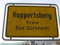 Ruppertsberg, Deutsche Weinstrasse, Ort 27, Ortsschild.