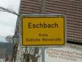 Eschbach, Deutsche Weinstrasse, Ort 8, Ortsschild.