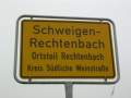 Schweigen-Rechtenbach, Deutsche Weinstrasse,
Ort 1, Ortsschild.