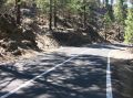 Vulkangestein, direkt neben der Strasse im Nationalpark, Anfahrt zum El Teide