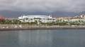 Blick vom Meer auf den neuen Strand und das RIU Palace Tenerife.