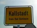 Kallstadt, Deutsche Weinstrasse, Ort 33, Ortsschild.