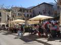 Die Pltze an der Plaza Constitucion in Soller waren alle besetzt