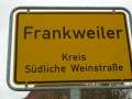 Frankweiler, Deutsche Weinstrasse, Ort 13, Ortsschild.