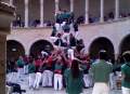 die Castellers de Mallorca bauten im Innenhof des Schlosses ihre Menschenburgen, die Tradition kommt vom Festland aus Katalonien