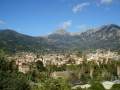 Vom Zug aus der letzte Blick auf Soller