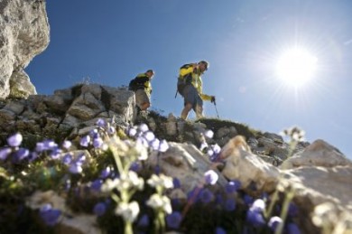 Dolomiten Rosengarten Die Ferienregion Rosengarten-Latemar ist ein Eldorado für Aktive in Wanderschuhen, auf dem Mountainbike oder hoch zu Ross.