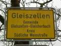 Gleiszellen-Gleishorbach, Deutsche Weinstrasse, Ort 6, Ortsschild.