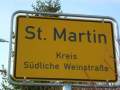 St. Martin, Deutsche Weinstrasse, Ort 19, Ortsschild.