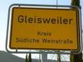 Gleisweiler, Deutsche Weinstrasse, Ort 14, Ortsschild.